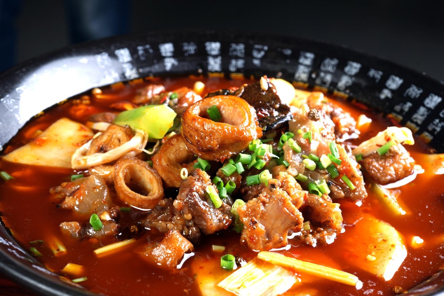 餐饮美食农家钵钵菜高清图片