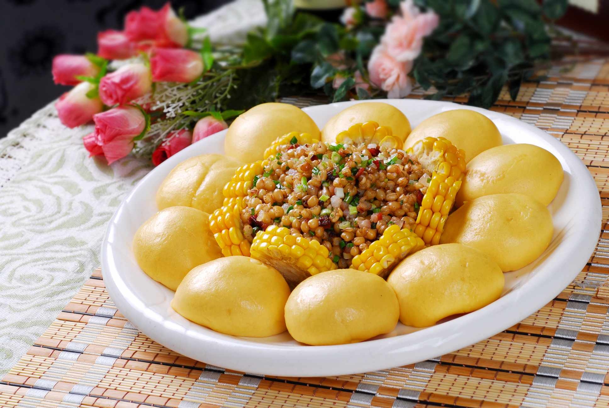 餐饮美食粗粮烩宣传图片灯箱