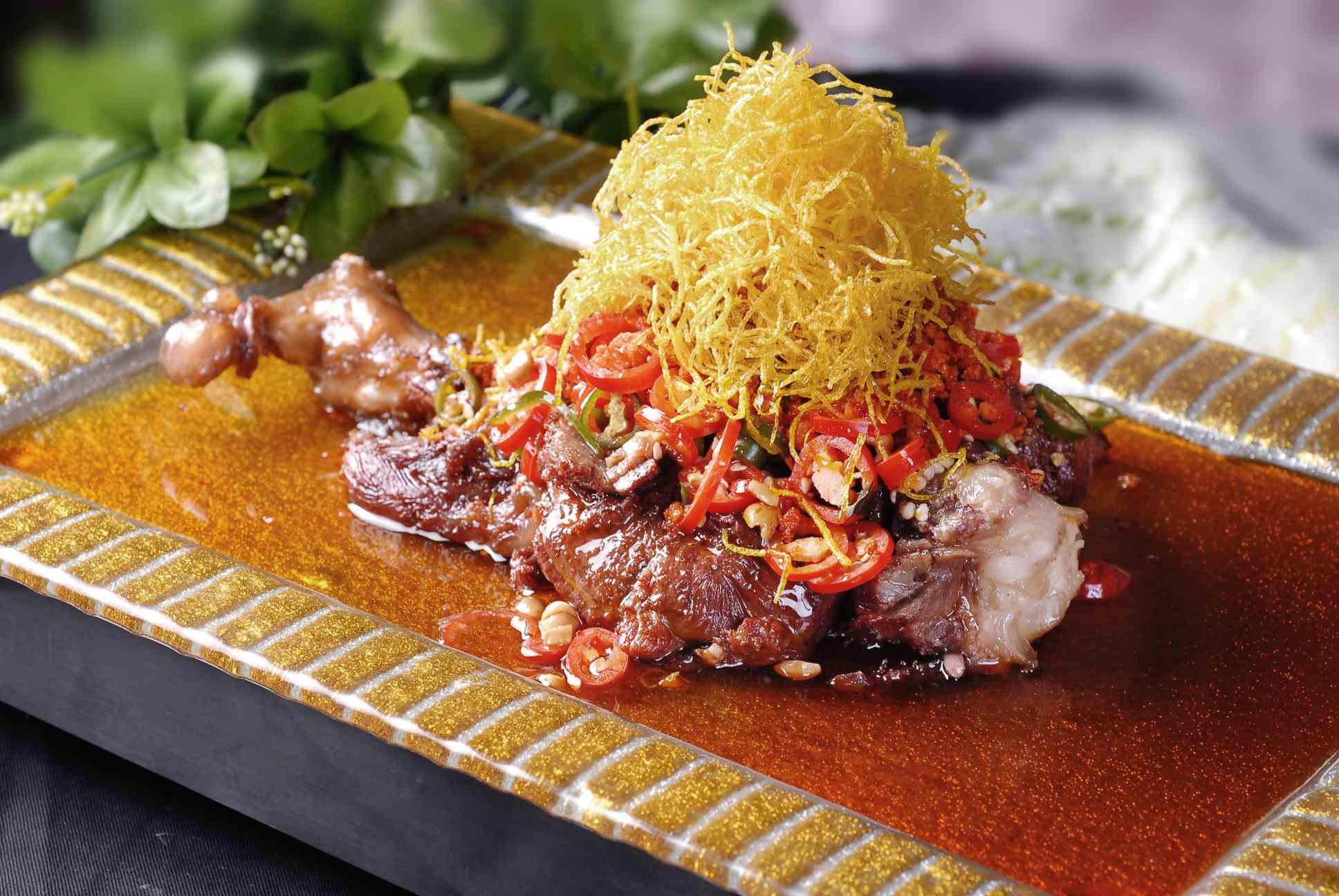 高清图片餐饮美食川菜金丝乳羊腿高清图片