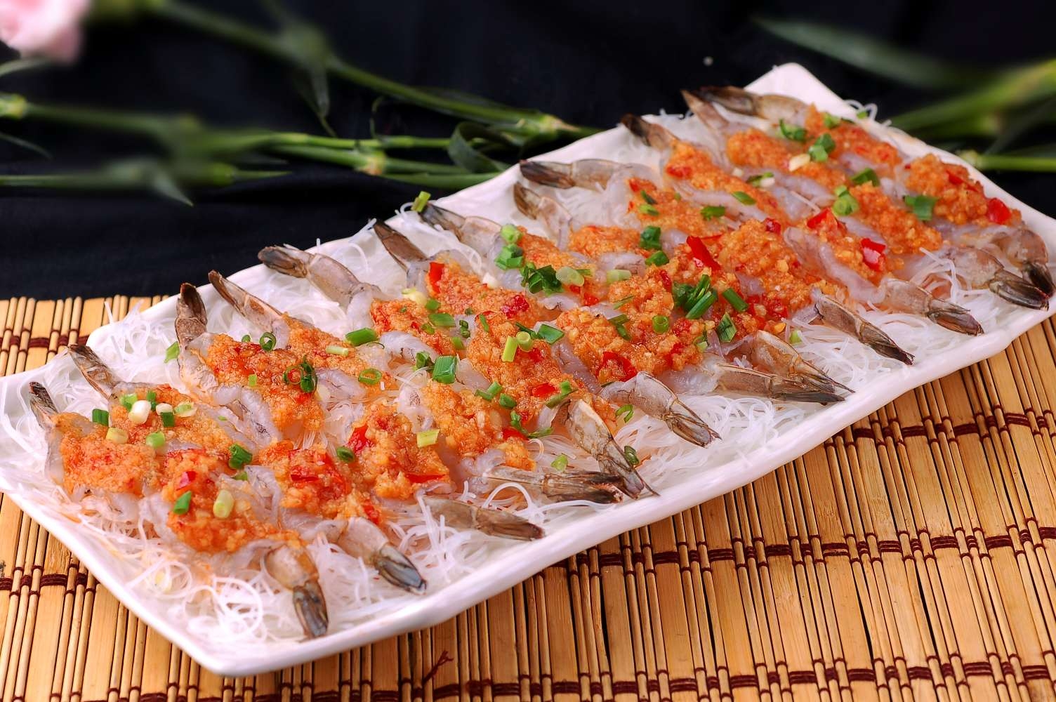 高清图片餐饮美食川菜蒜茸开边虾高清图片770