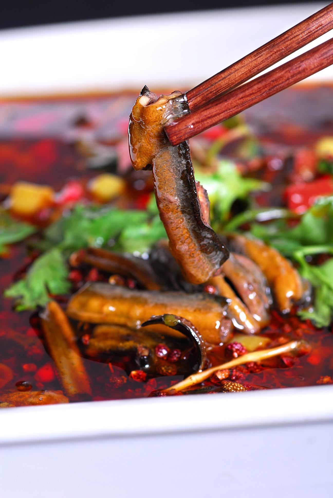 餐饮美食飘香土鳝鱼宣传图片灯箱