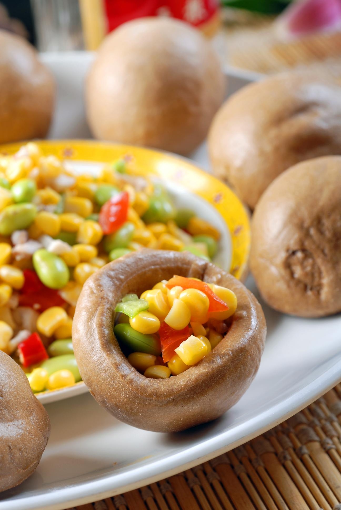 高清图片餐饮美食川菜粗粮荞面包高清图片73