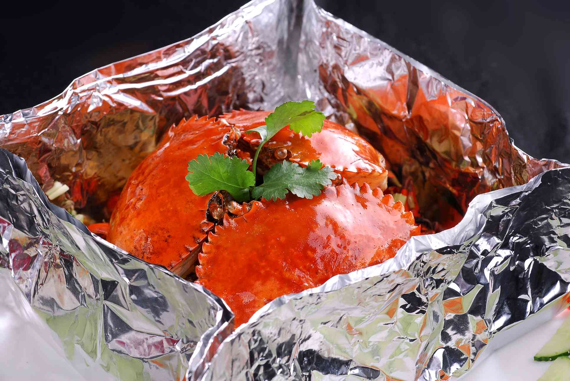 餐饮美食川菜纸包蟹高清图片1003