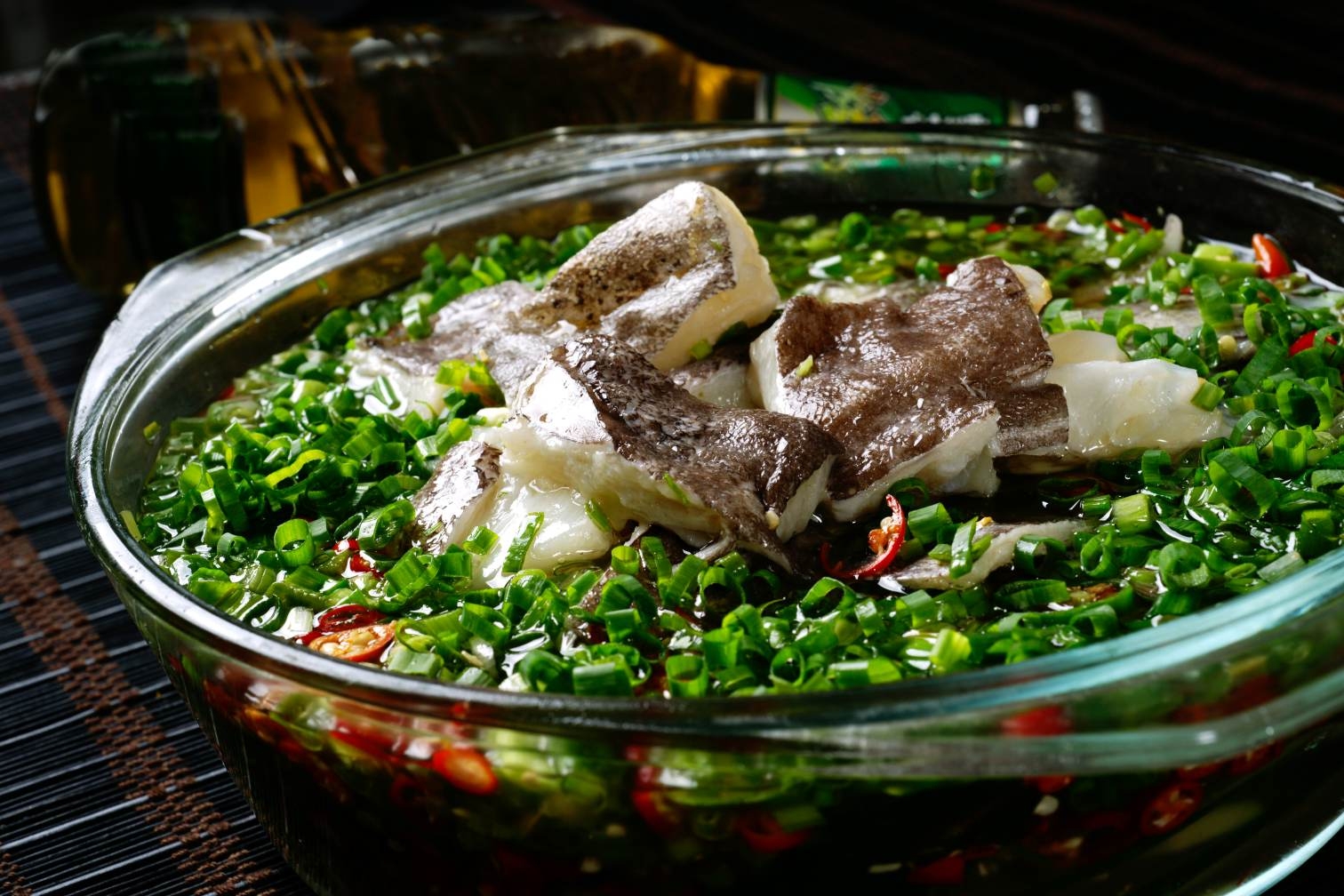 餐饮美食鲜椒深海鱼肉宣传图片灯箱