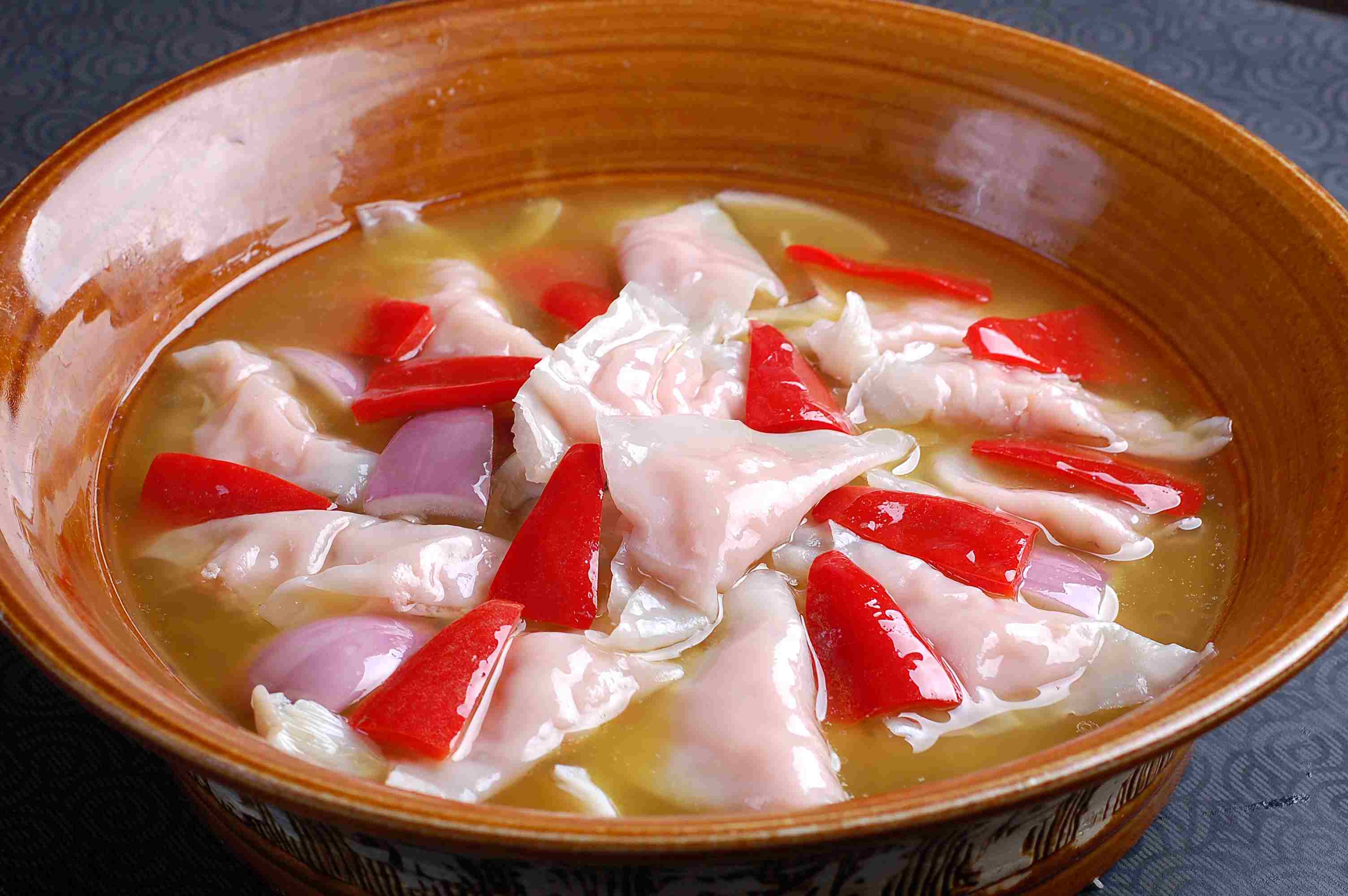 高清图片餐饮美食川菜鲜鱿鱼饺高清图片835