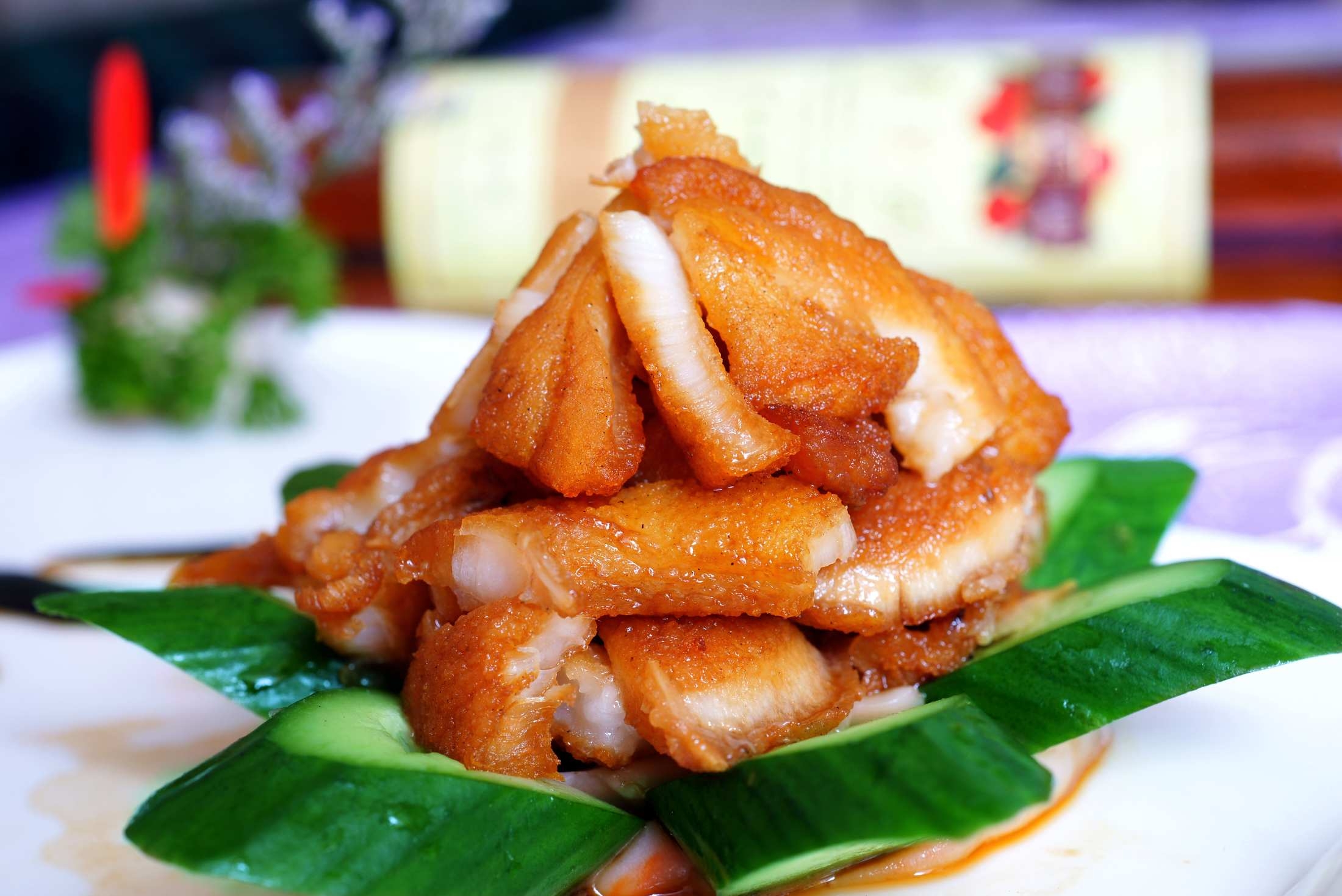 高清图片餐饮美食川菜手撕银鳕鱼高清图片