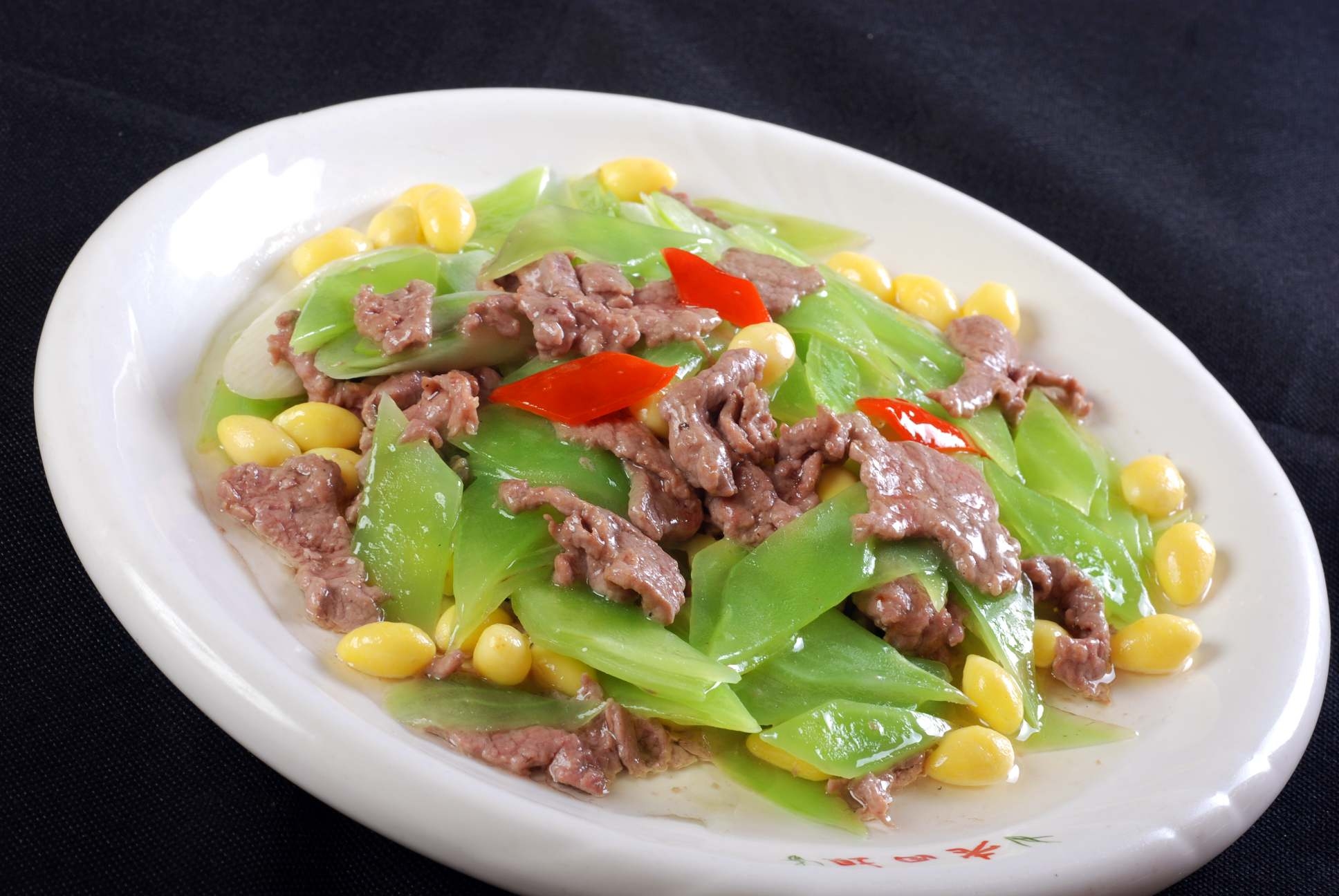 餐饮美食清香牛柳高清图片