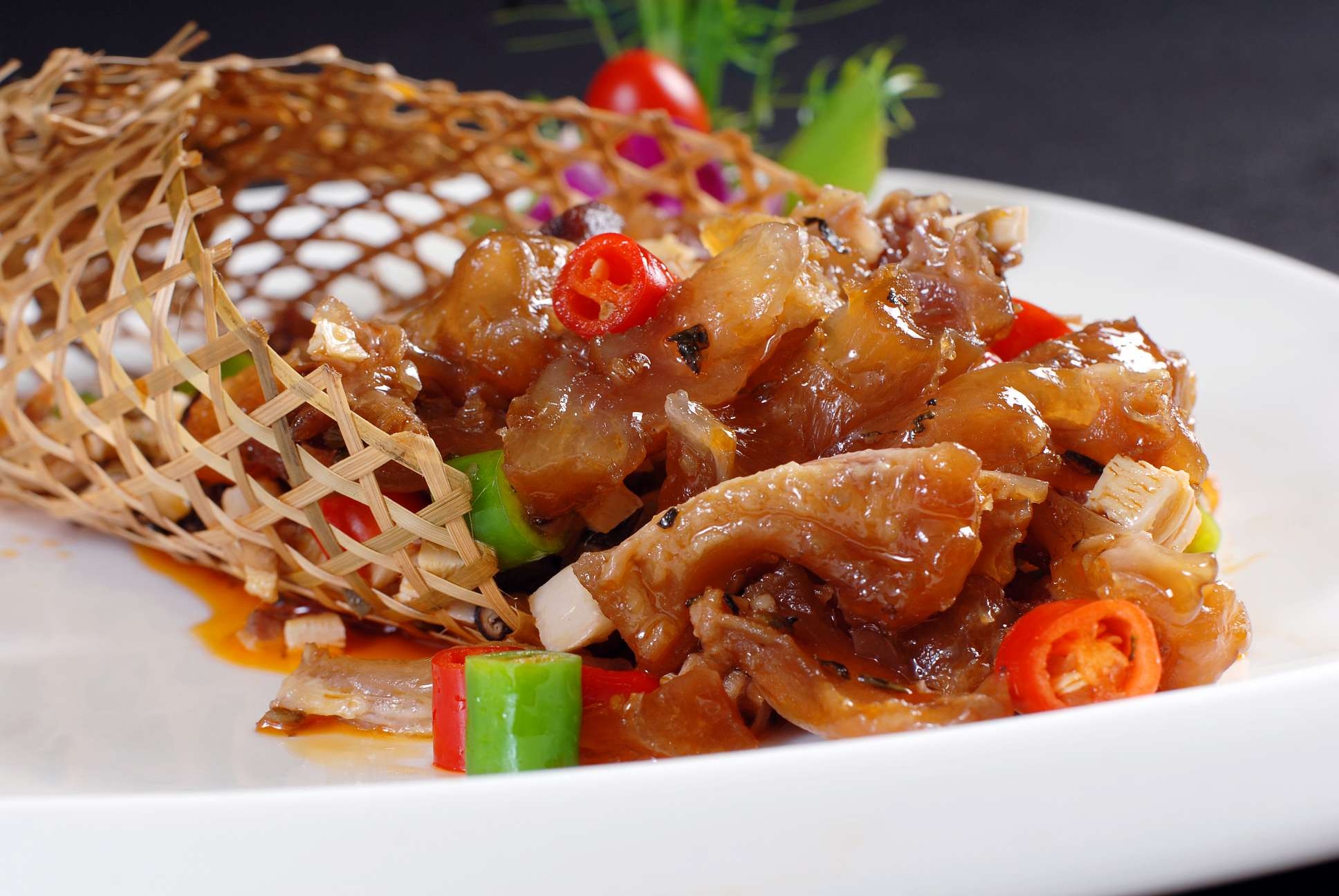 高清图片餐饮美食川菜干烧牛筋高清图片