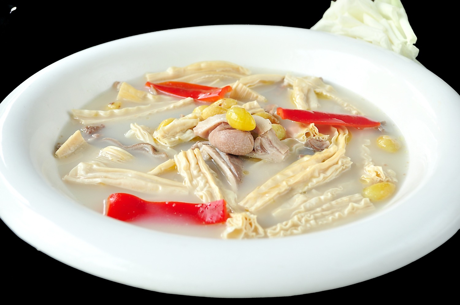 高清图片餐饮美食川菜三鲜白果烩三鲜高清图片