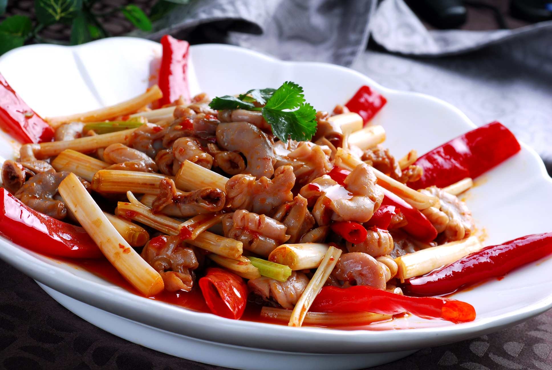 餐饮美食泡椒生肠宣传图片灯箱