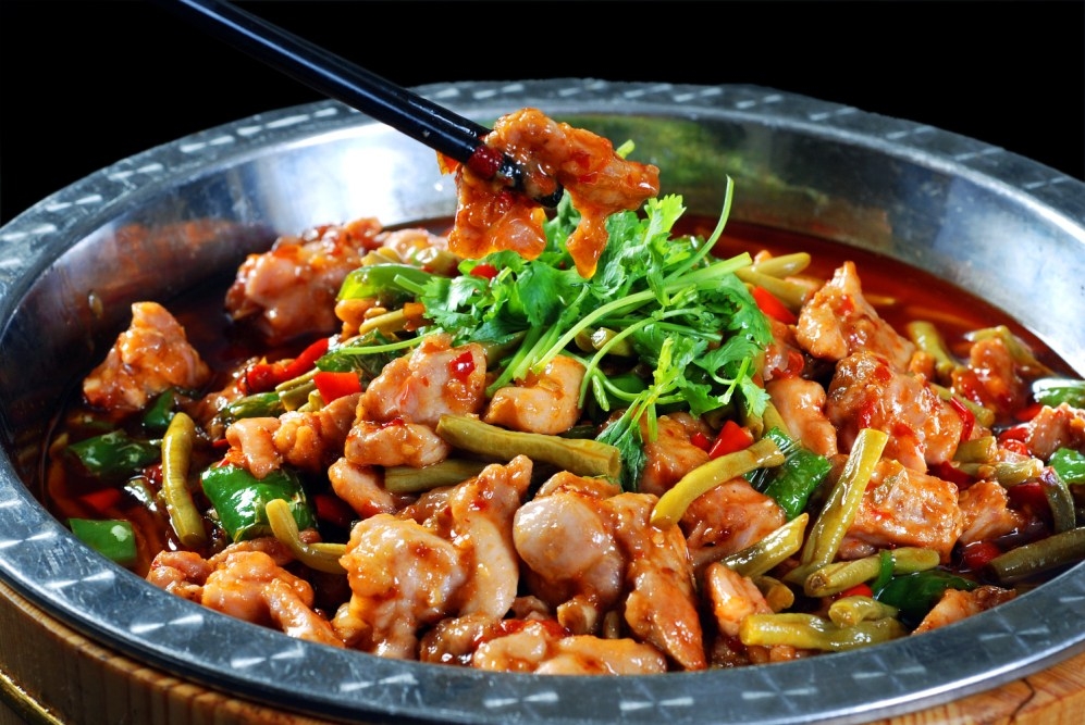 餐饮美食泡豇豆仔兔高清图片