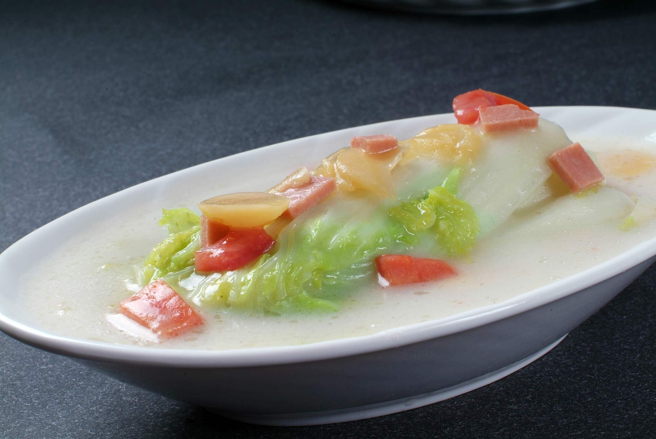 高清图片餐饮美食川菜浓汤娃娃菜高清图片