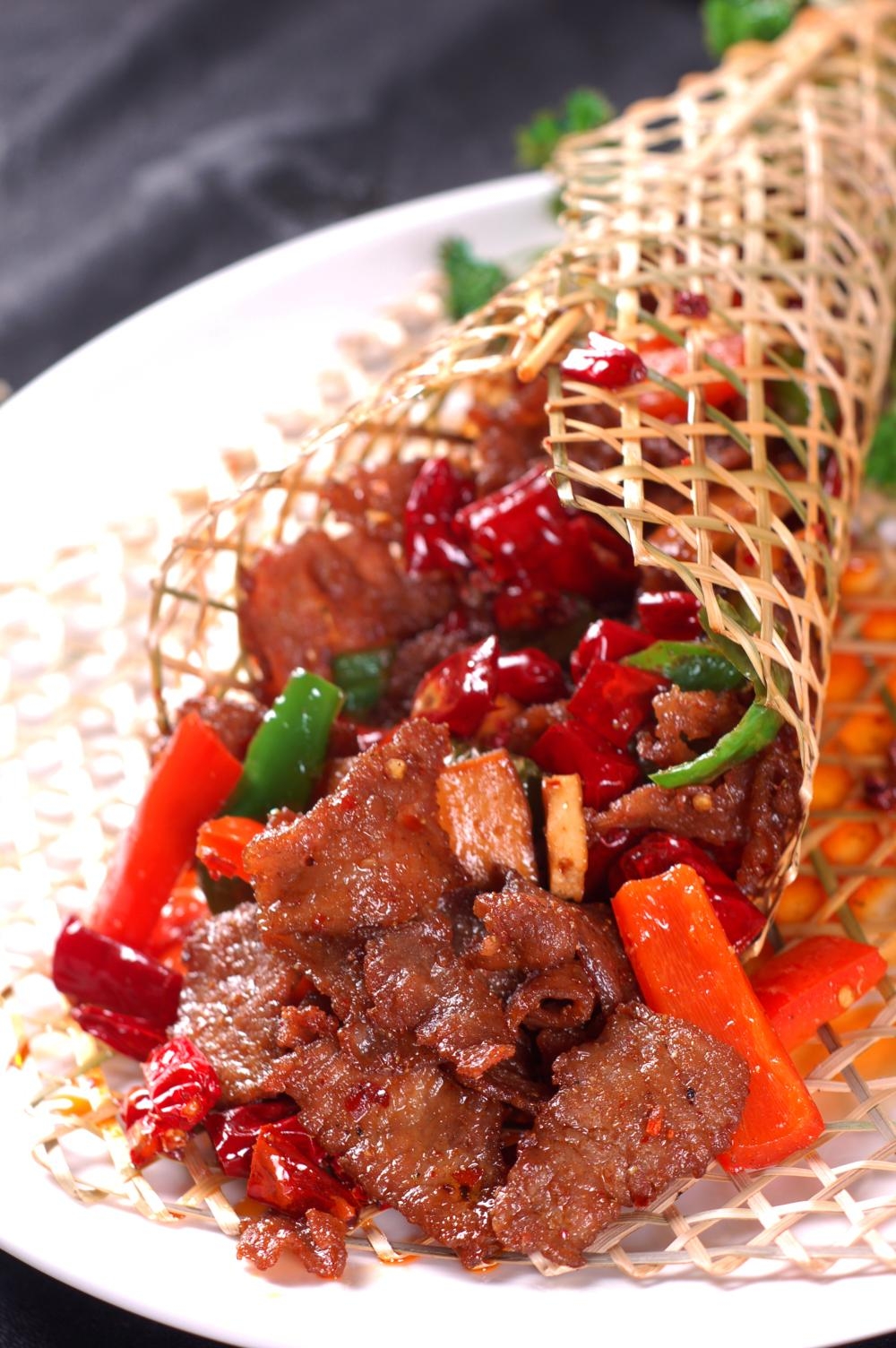 热牛柳竹芭牛柳高清图片