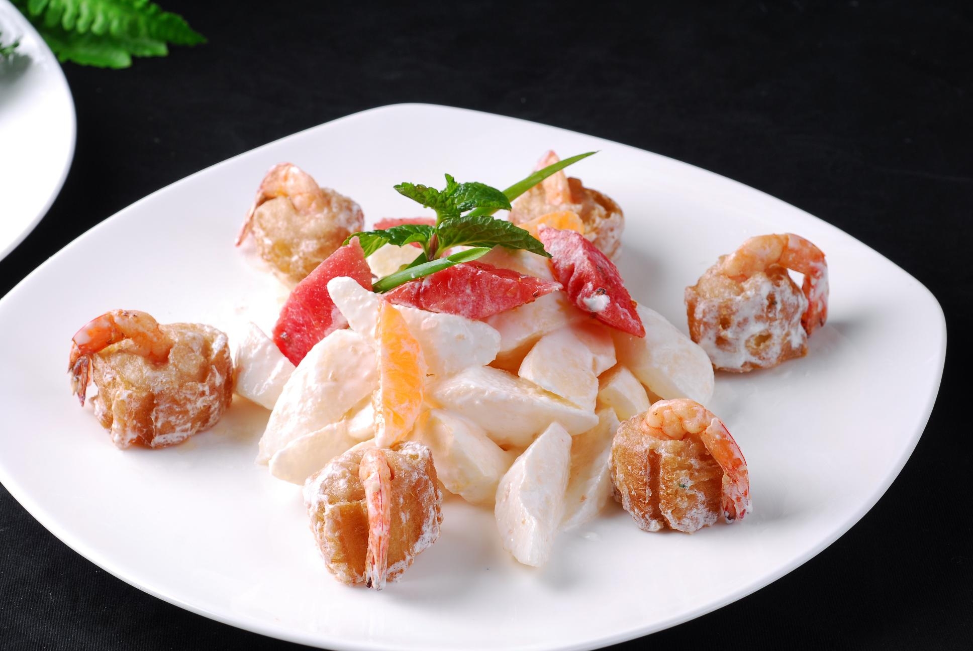 高清图片餐饮美食川菜热菜沙拉油条虾()高清图片646