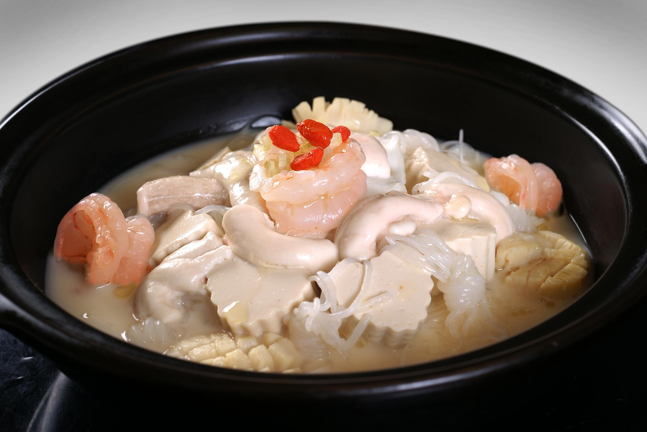 餐饮美食三鲜浓汤牛骨髓宣传图片灯箱