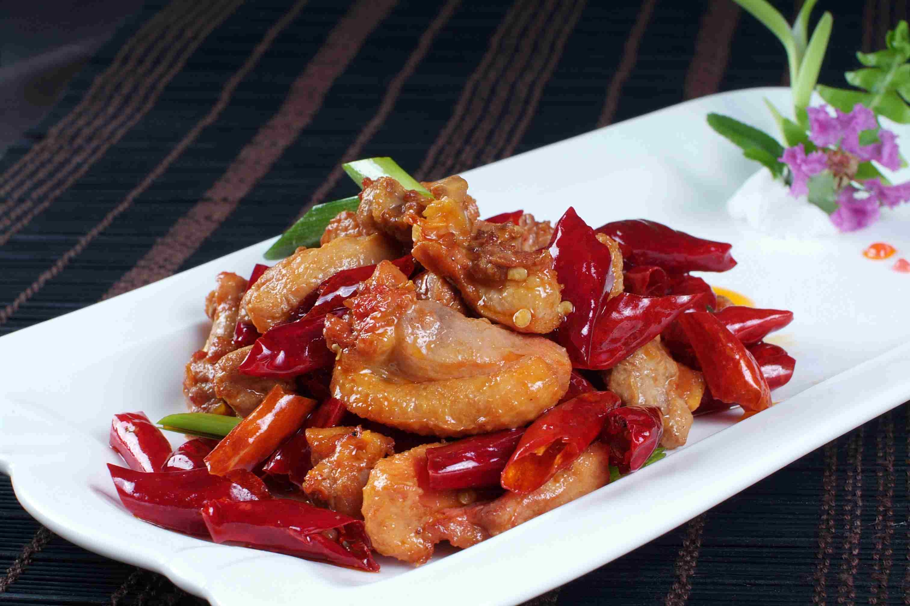 餐饮美食小炒鸭高清图片