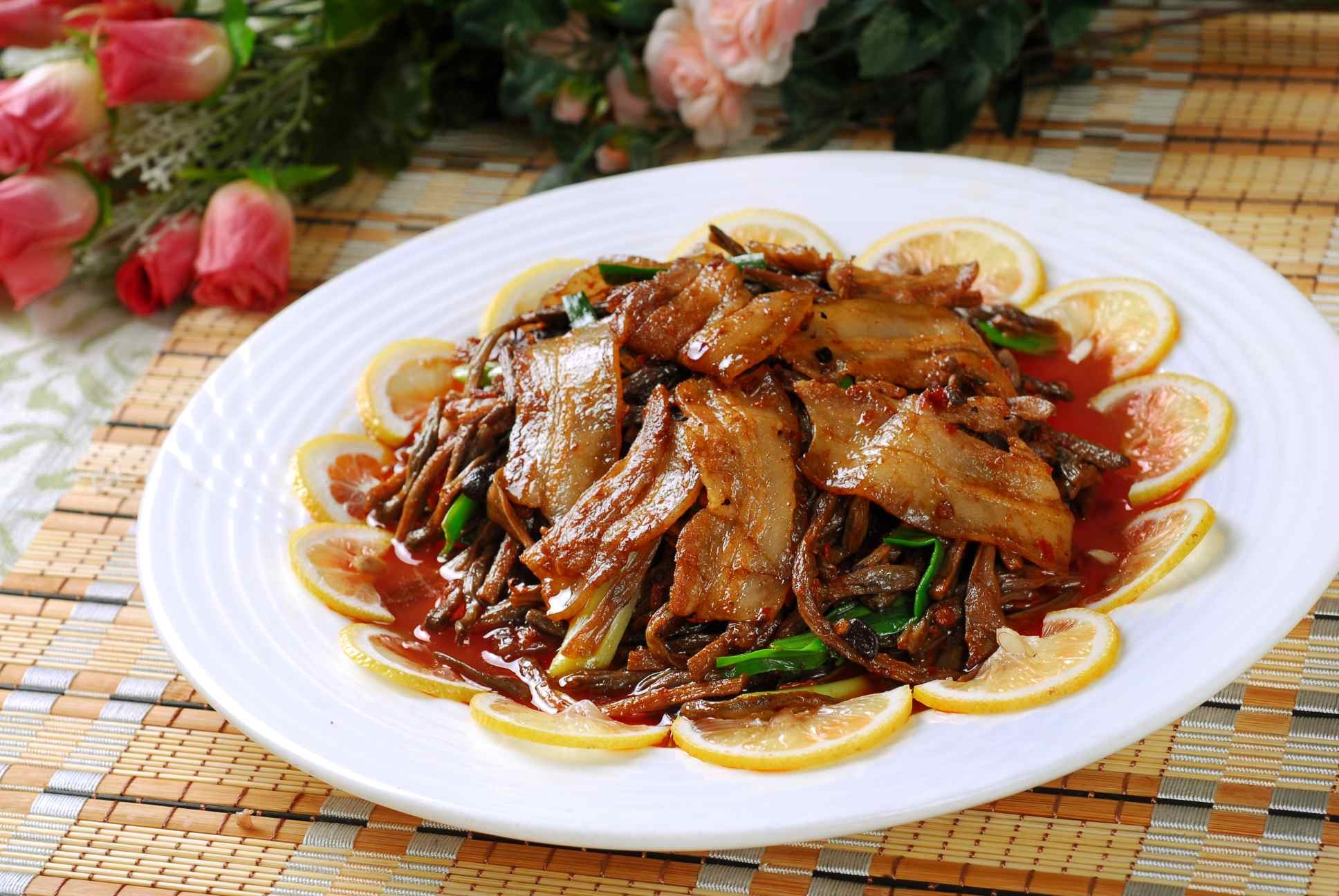 餐饮美食干豇豆回锅(1)高清图片