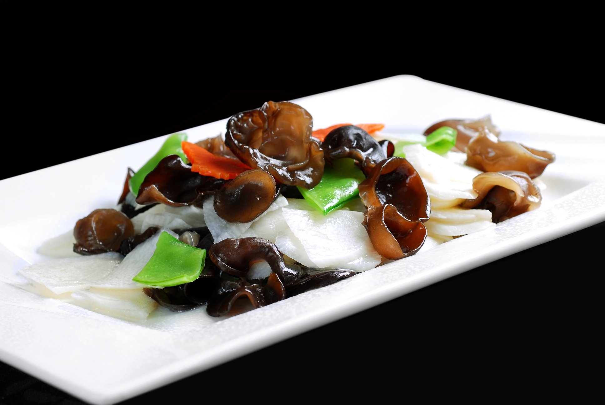 高清图片餐饮美食川菜山药炒木耳高清图片