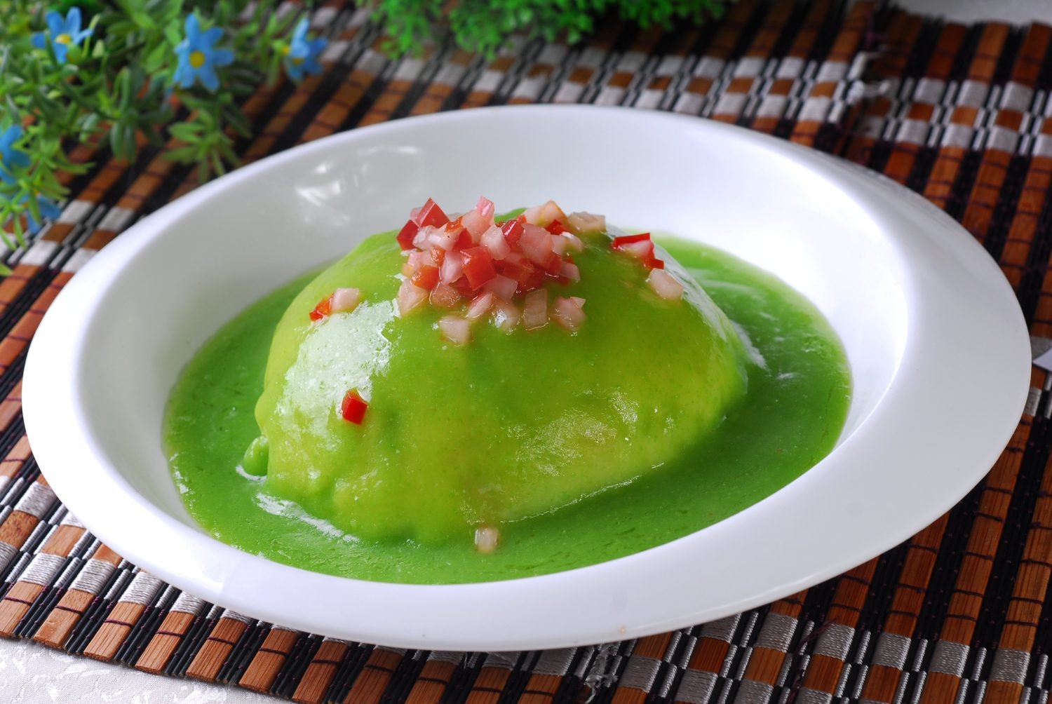 餐饮美食翡翠土豆泥宣传图片灯箱