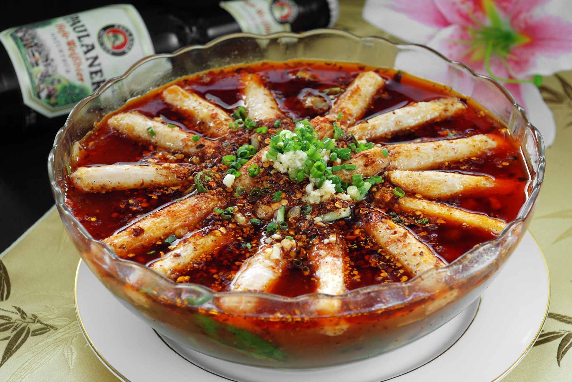 高清图片餐饮美食川菜九通香酿玉竹荪高清图片