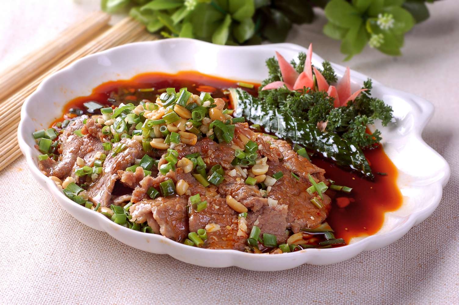 餐饮美食川菜温泉牛柳高清图片860