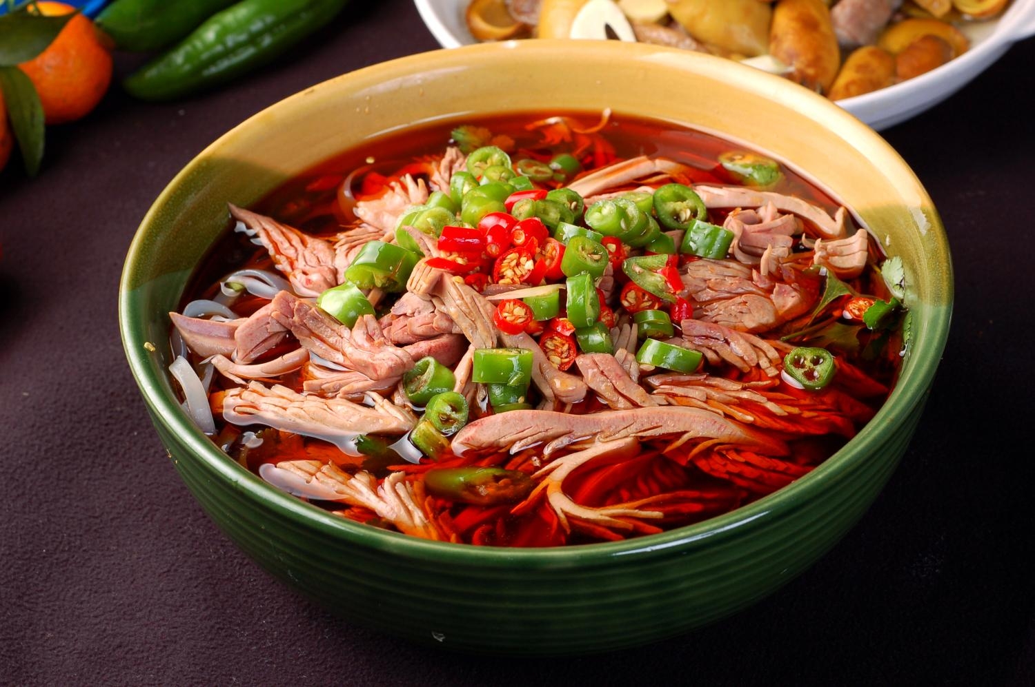 餐饮美食川菜热菜金牛腰花高清图片