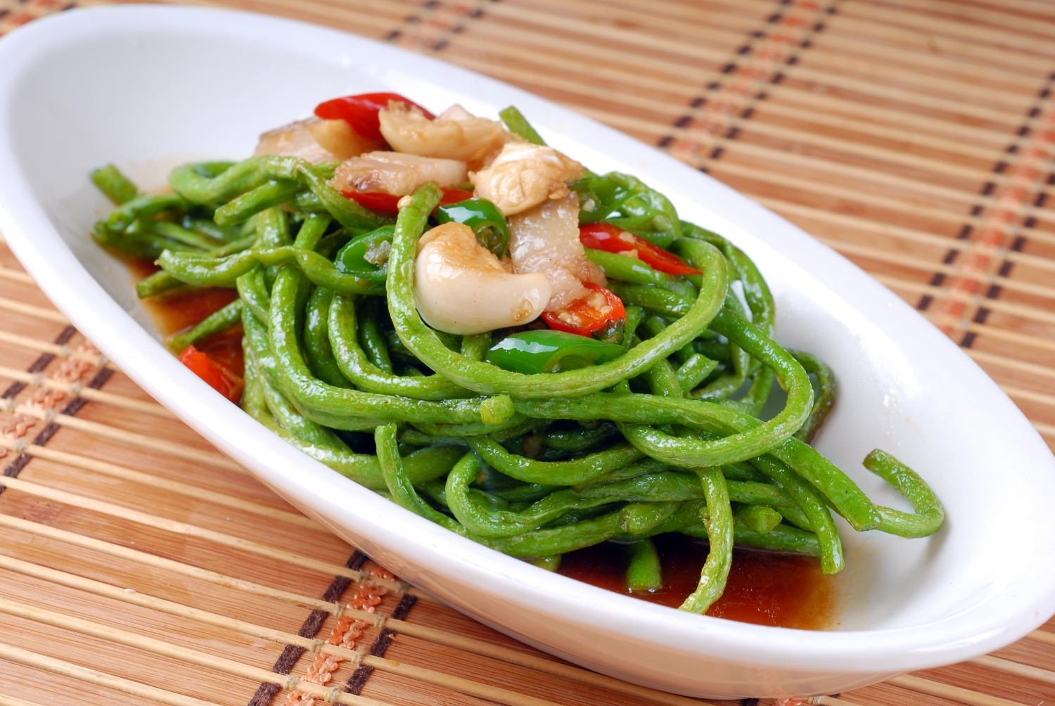 高清图片餐饮美食川菜腊味长豆角高清图片408