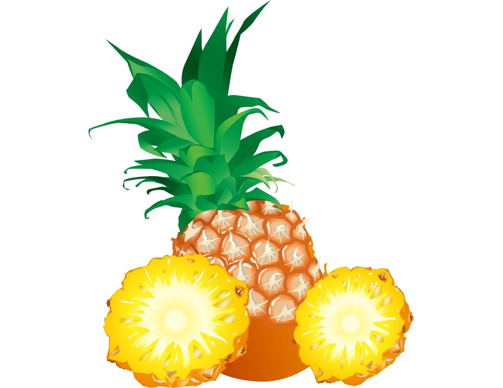 卡通凤梨卡通菠萝免抠透明素材设计图