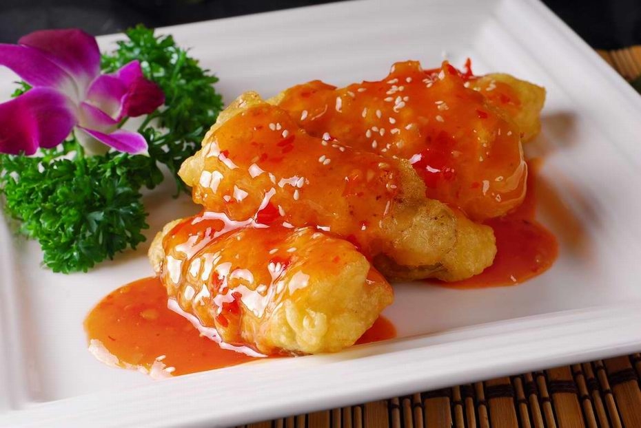 餐饮美食川菜泰汁九肚鱼高清图片