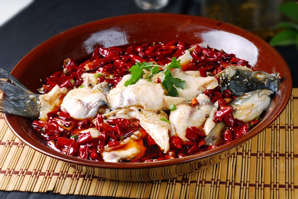 餐饮美食炝香鱼高清图片