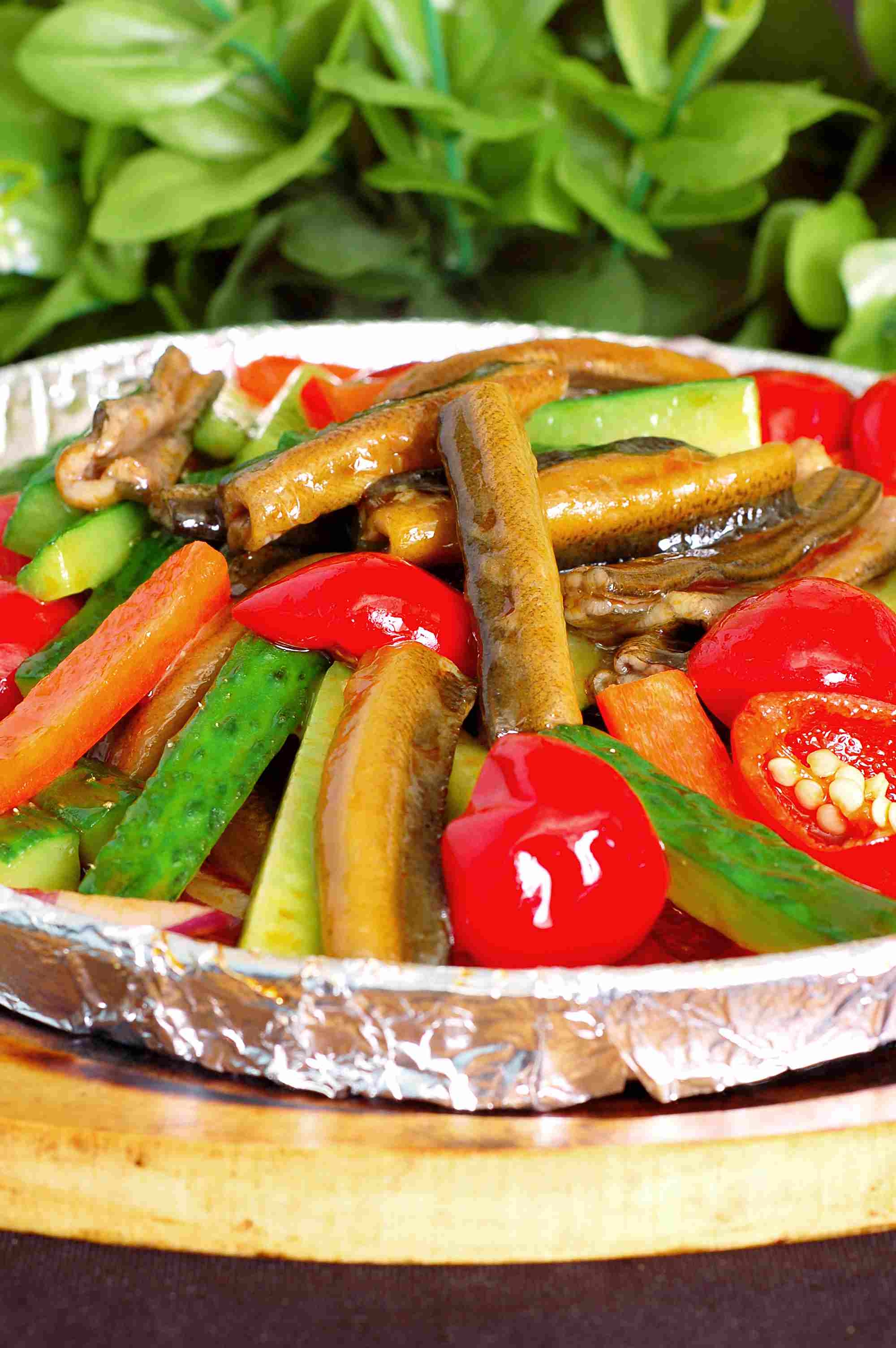 餐饮美食风味土鳝宣传图片灯箱