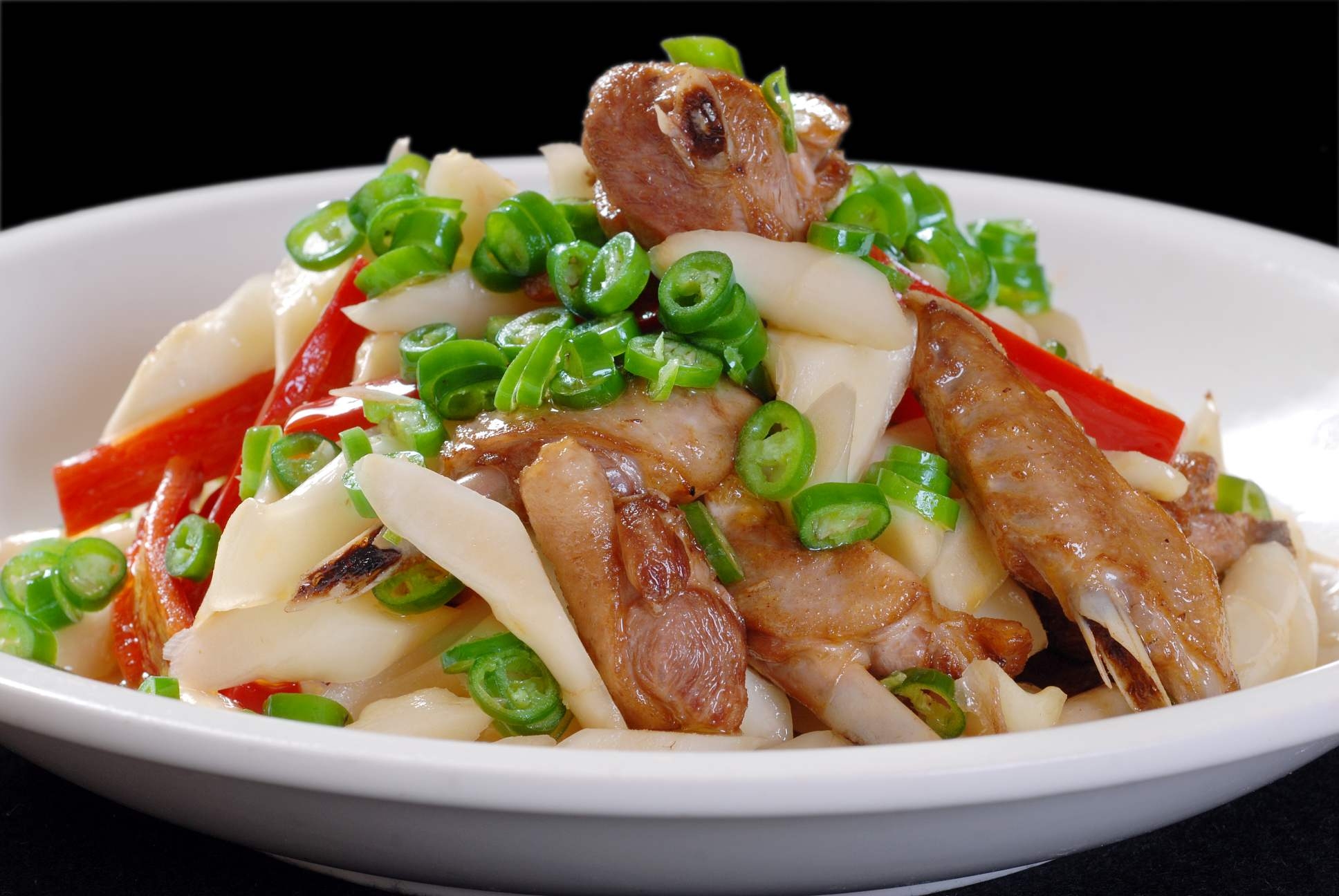 高清图片餐饮美食川菜仔姜爆麻鸭高清图片