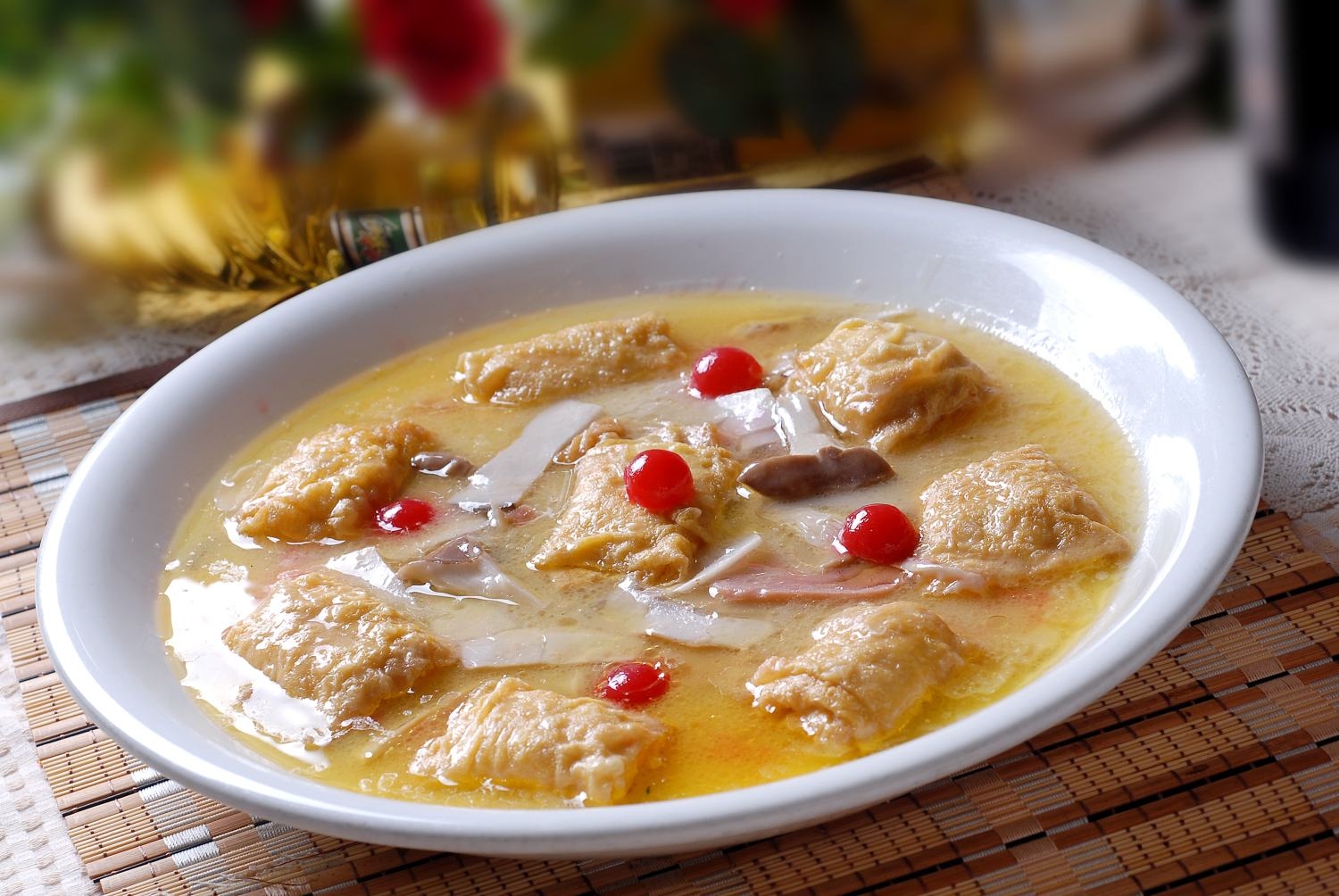 热豆腐皇帝豆腐包高清图片