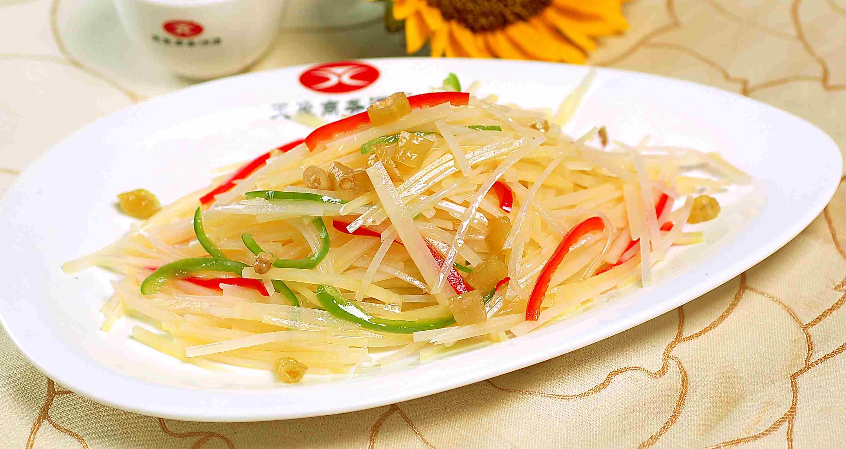 餐饮美食川菜山椒土豆丝高清图片736