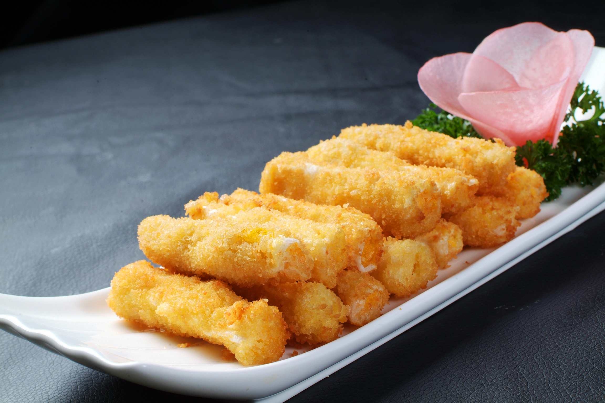 餐饮美食川菜脆皮南瓜高清图片