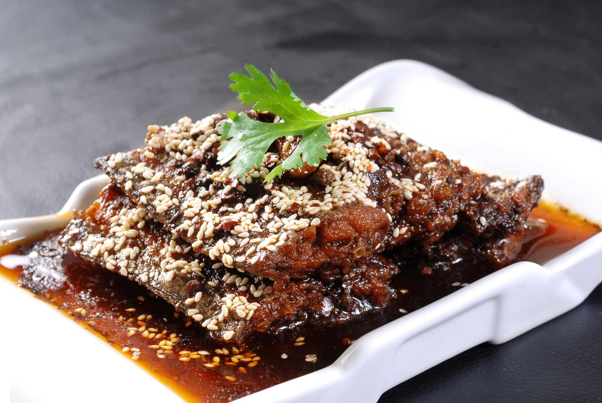 餐饮美食老妈带鱼副本宣传图片灯箱