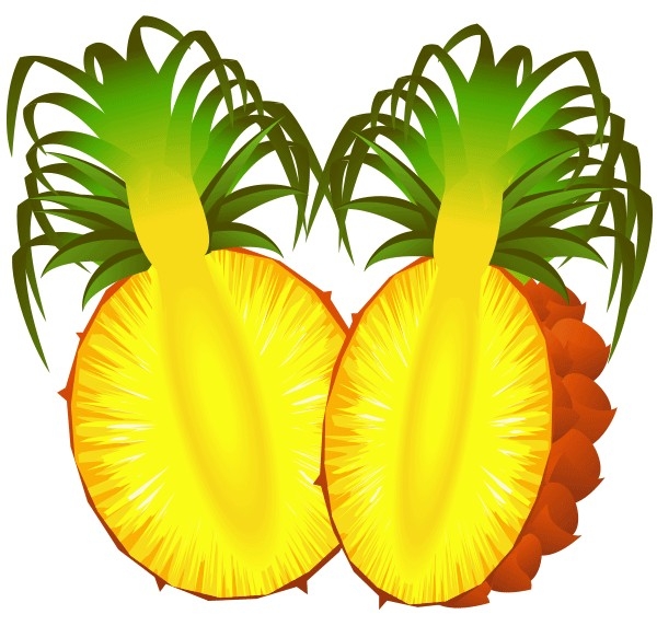 卡通凤梨卡通菠萝免抠透明素材设计图