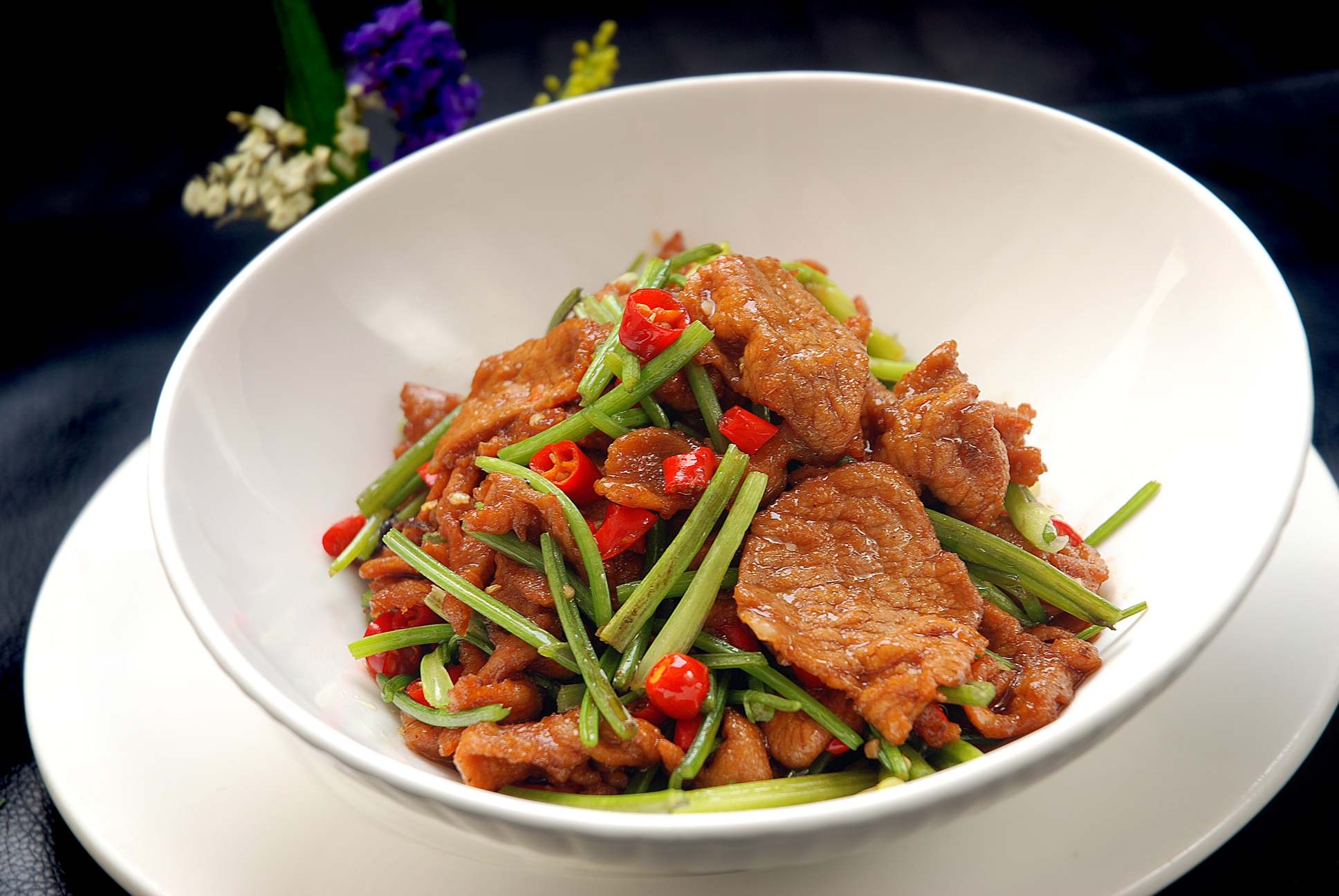 餐饮美食香炒山羊肉宣传图片灯箱