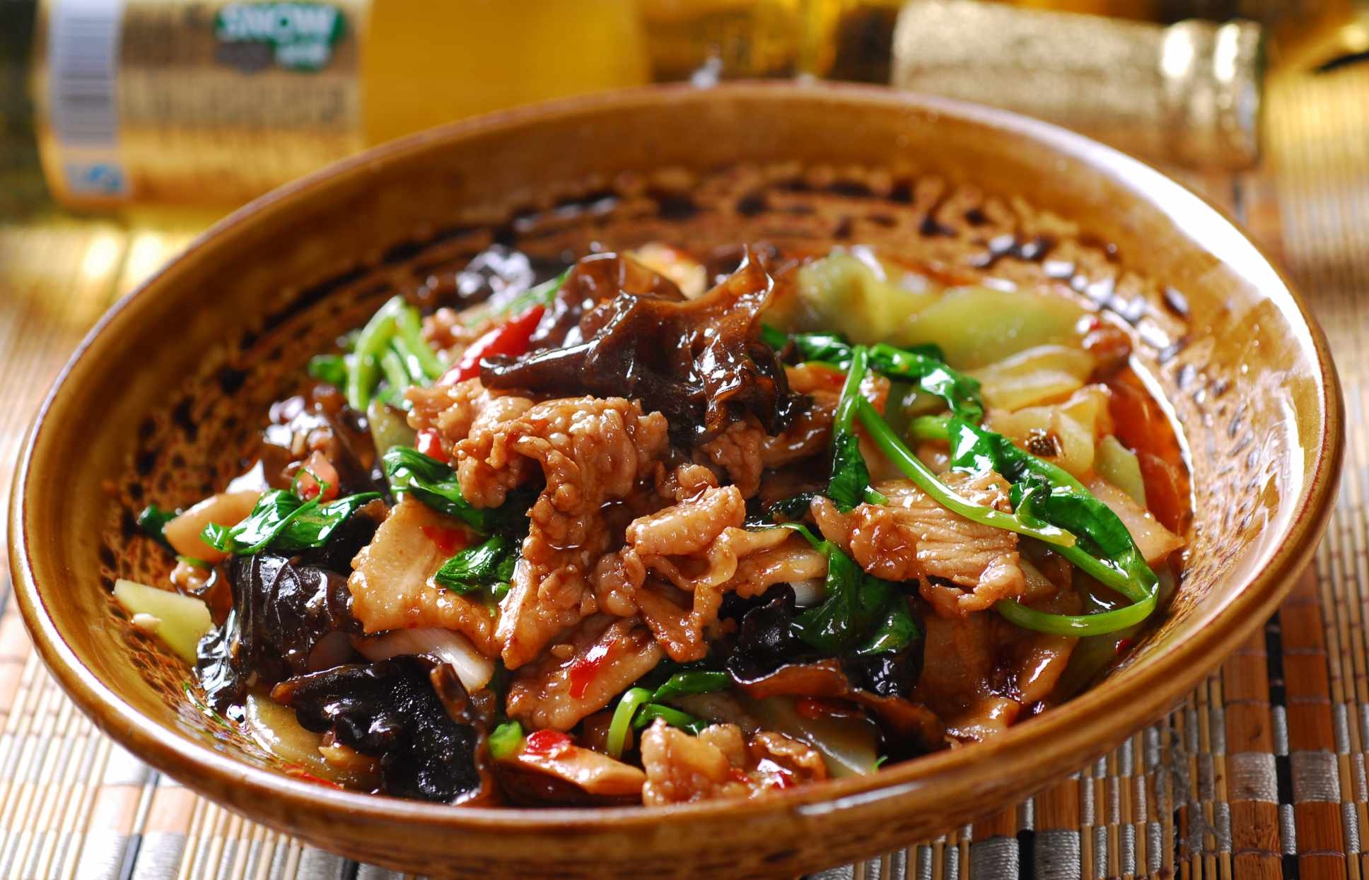 小木耳滑肉高清图片