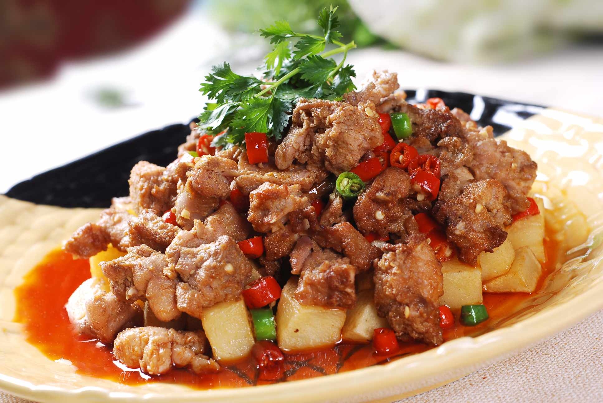 餐饮美食中餐热菜土匪兔高清图片