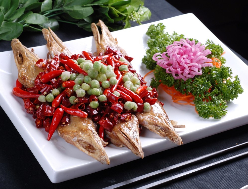 餐饮美食山寨香辣鹅头宣传图片灯箱