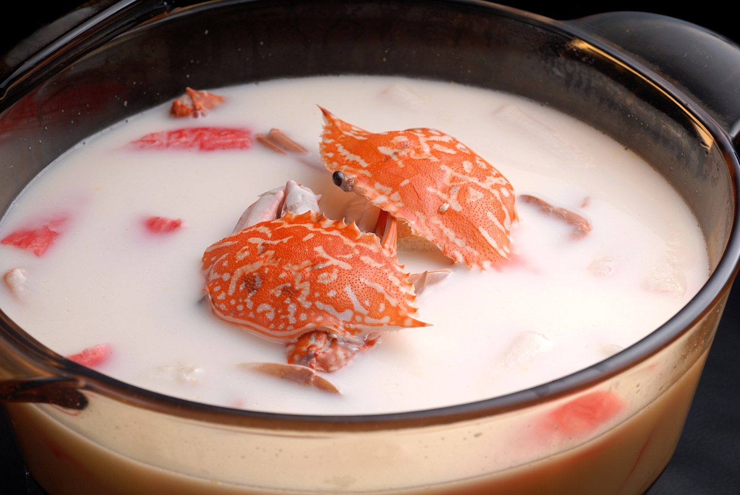 餐饮美食老豆腐兰花蟹宣传图片灯箱