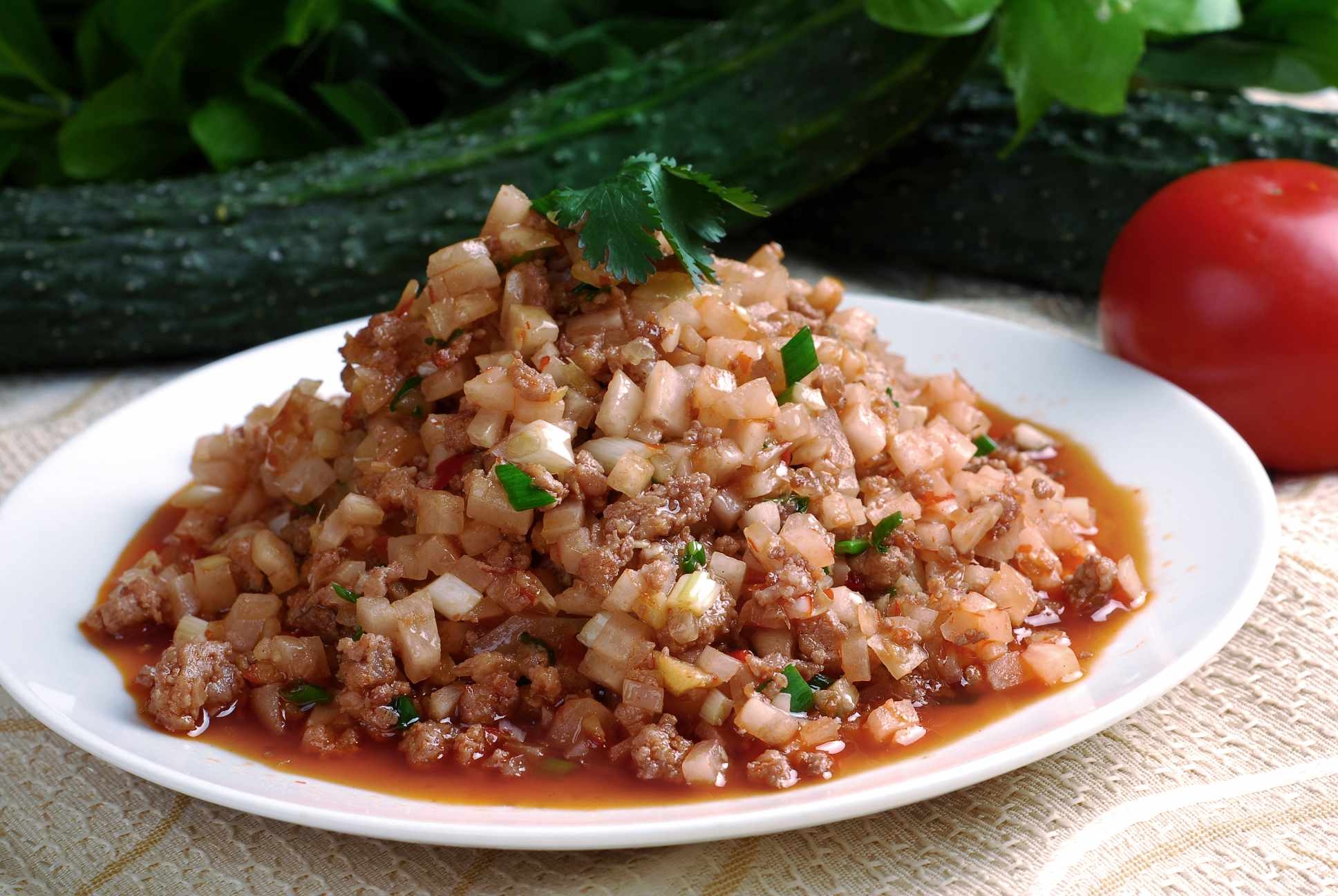 高清图片餐饮美食川菜佐餐佳品碎米肉高清图片1015