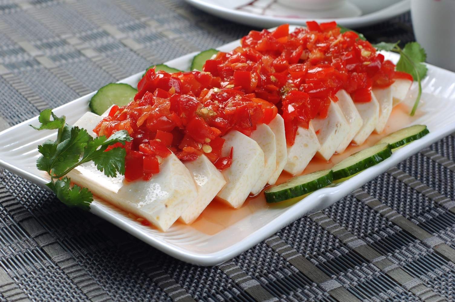 餐饮美食剁椒香芋高清图片