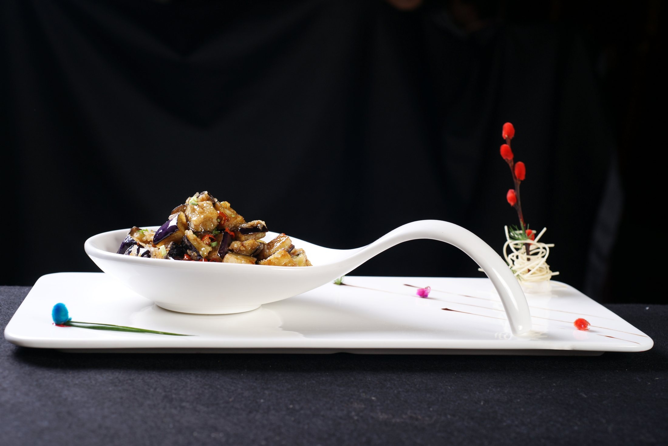 高清图片餐饮美食川菜热川怪味茄子高清图片660