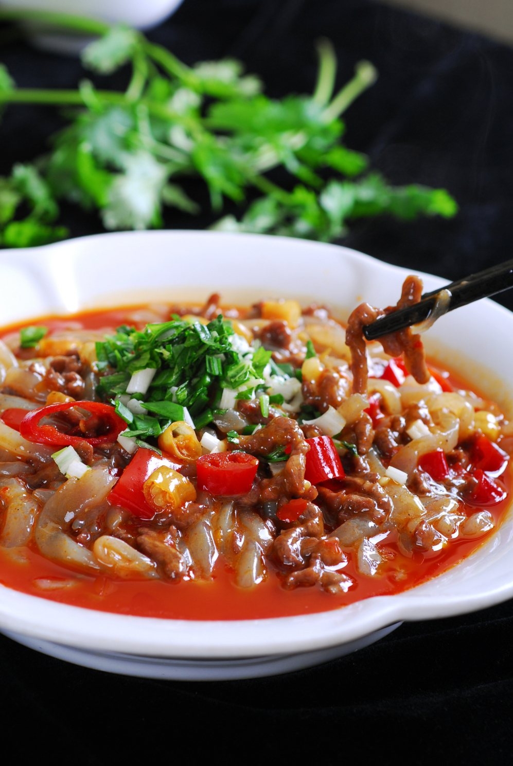 磨芽牛肉丝高清图片