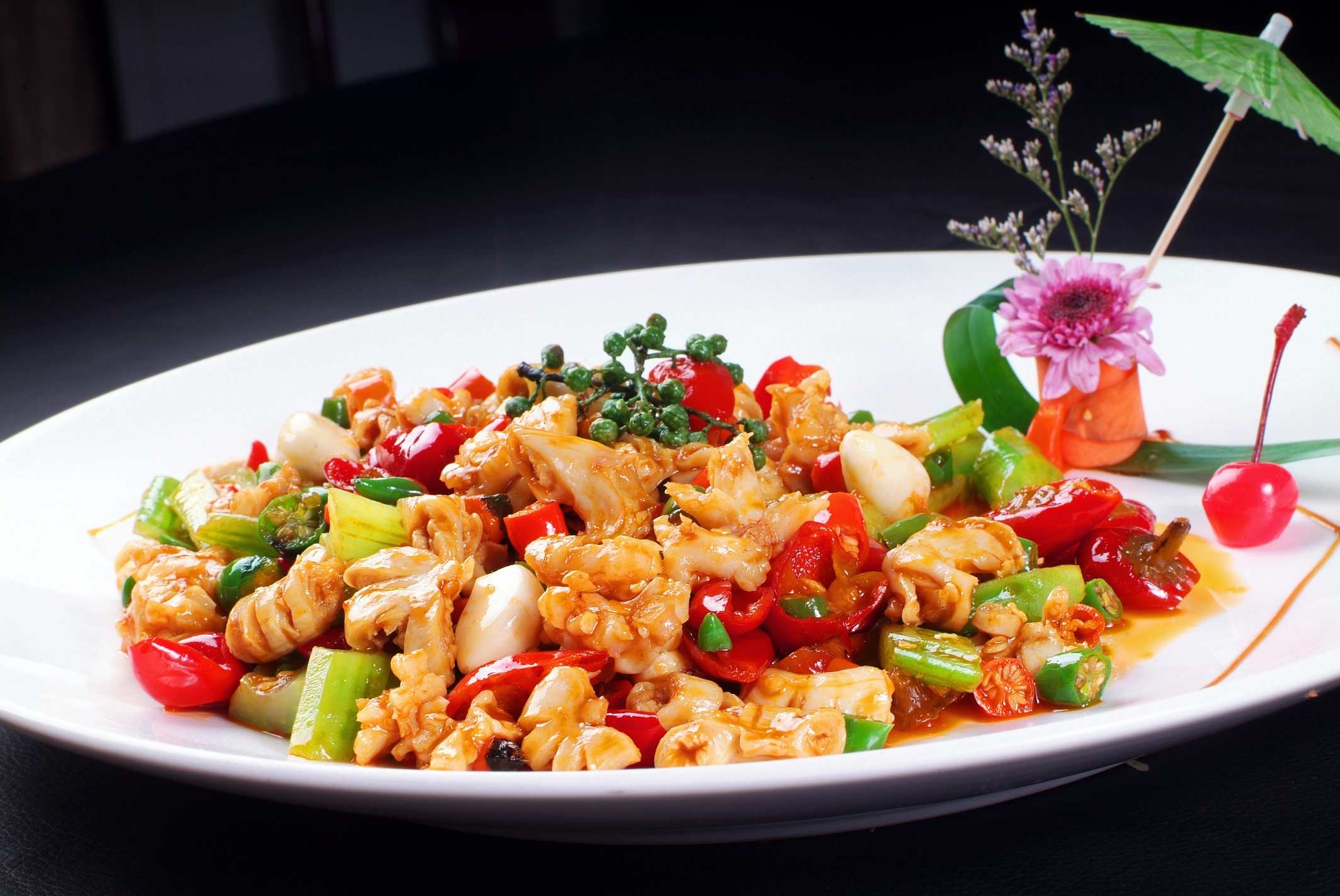 高清图片餐饮美食川菜双椒脆肠花高清图片740