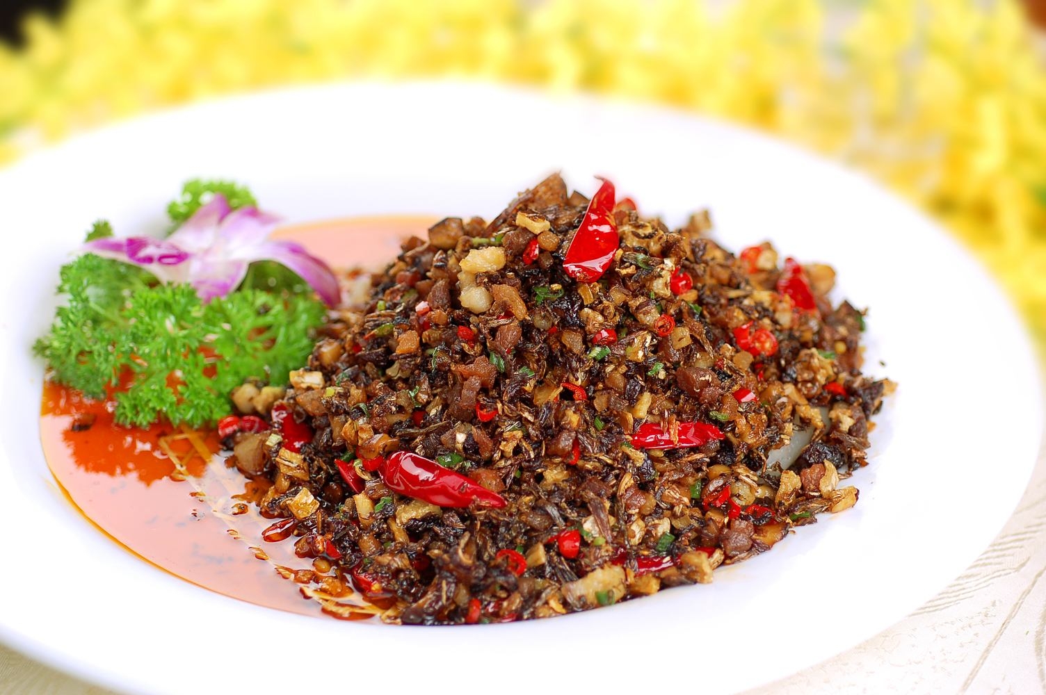 高清图片餐饮美食川菜鲜椒跳跳鸡高清图片