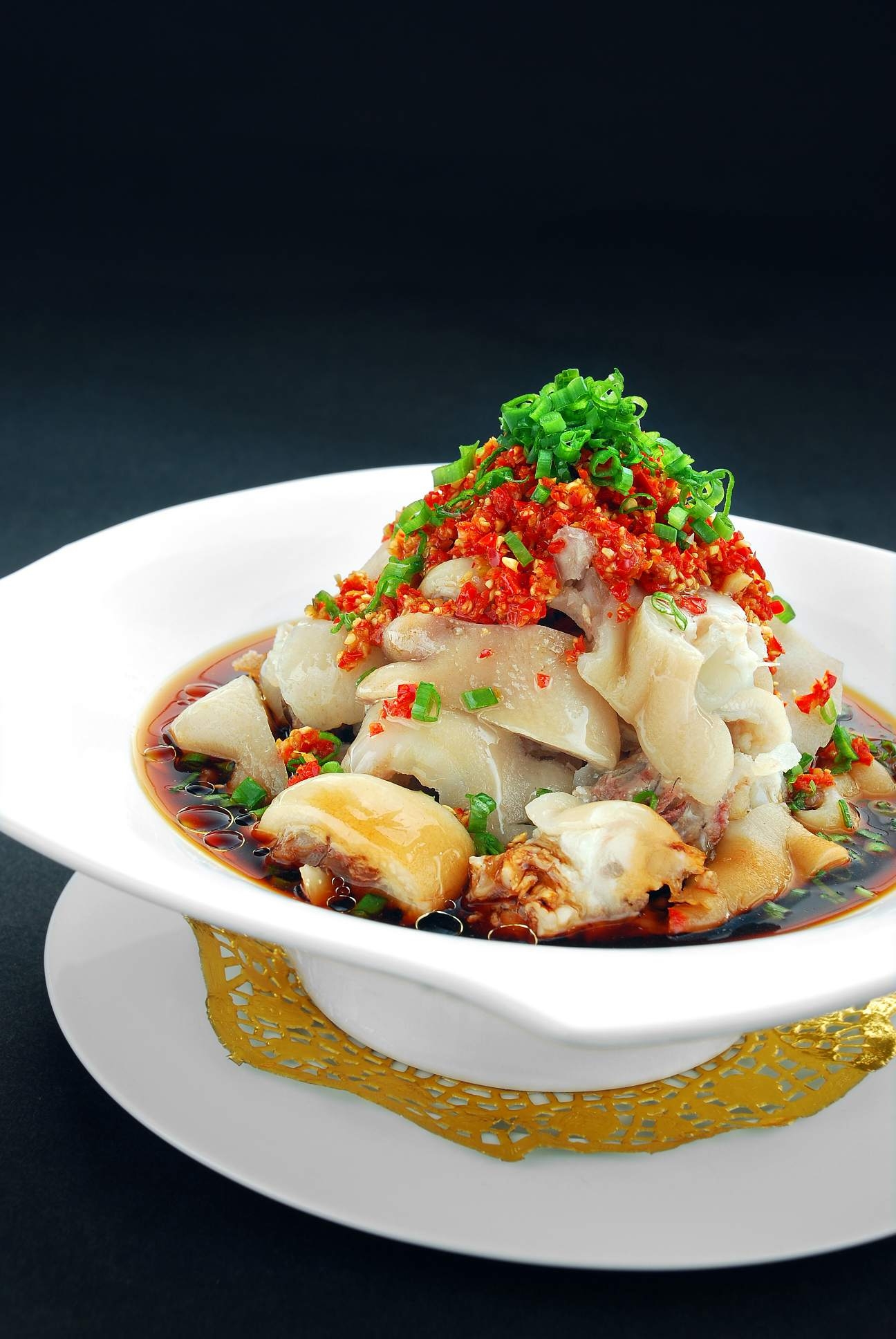 餐饮美食双椒爽口蹄花高清图片