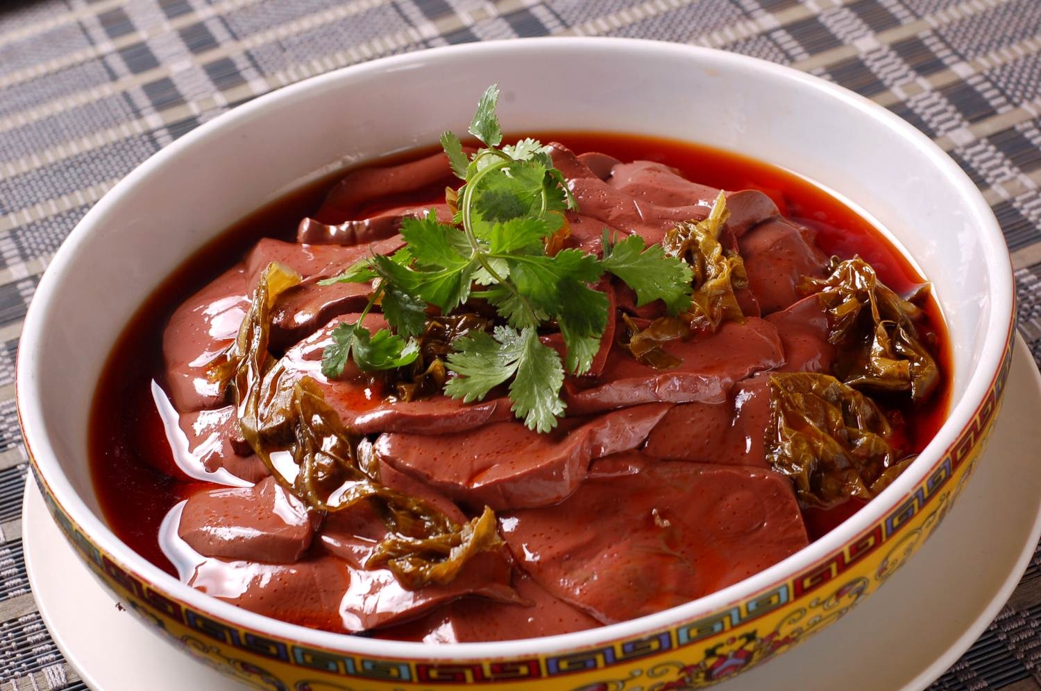 餐饮美食川菜风味鸭血高清图片138